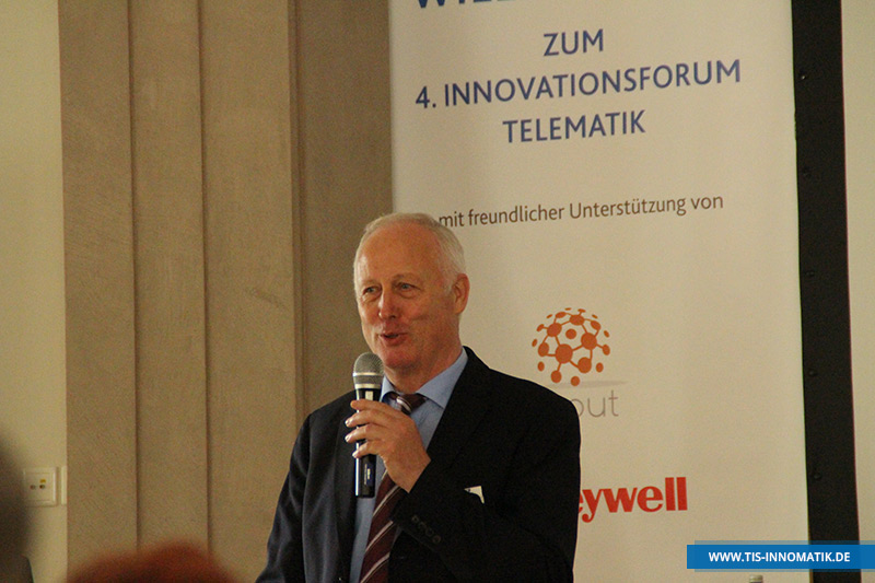 Josef Bielefeld, Gründer der TIS GmbH, auf der Telematik-Tagung InnoMATIK 2016