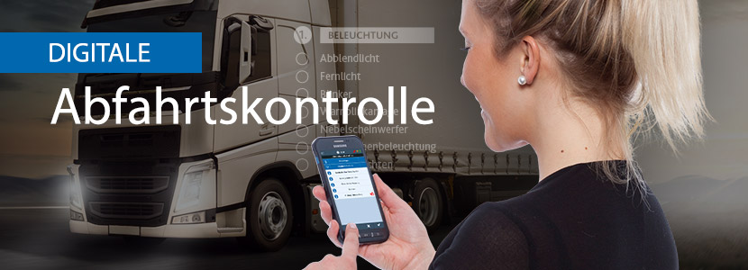 Neue App für LKW-Fahrer zur digitalen Abfahrtskontrolle