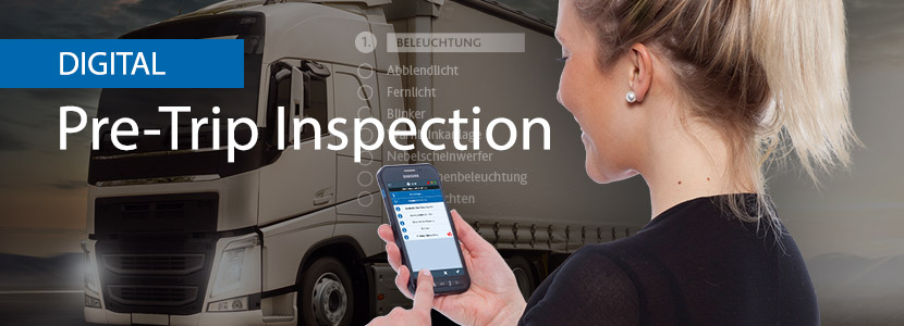 New app for truck drivers for digital pre-trip-inspection