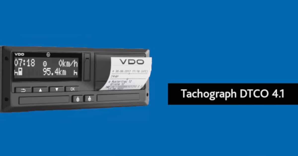 The new Tachograph DTCO 4.1